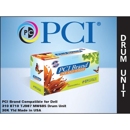 Pci Pci New Compatible Dell 310-8710 Tj987 Mw685 Imaging Drum Unit 30000 310-8710PCI